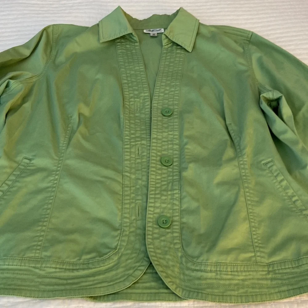 Womens 2X green jacket - Picture 2 of 7